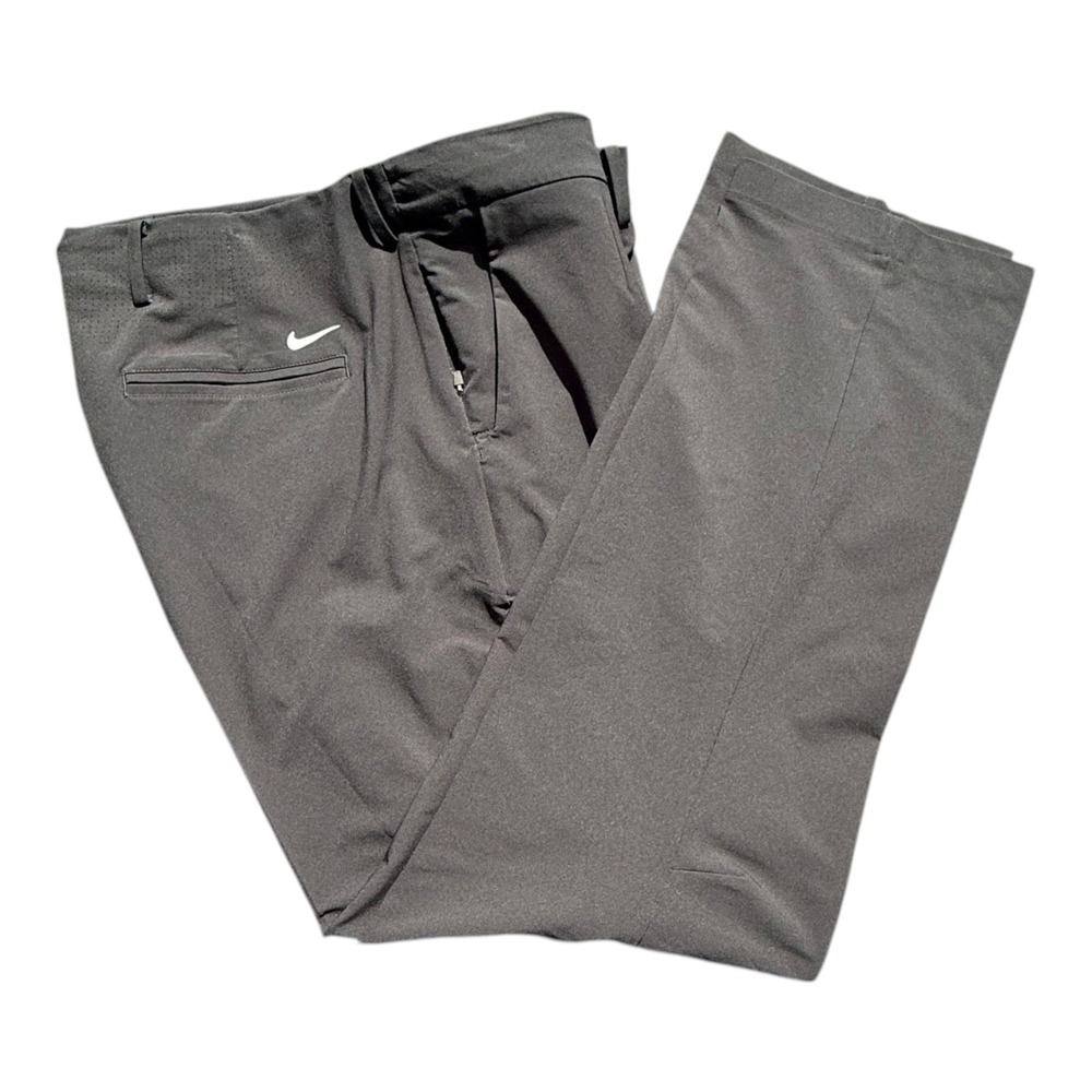 Nike TW Tiger Woods Golf Pants Mens 38x32 Black Stretch Athletic Trousers - Picture 2 of 14